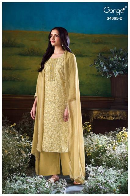 Ganga gunjita 4665 branded dress materials wholesale in chennai